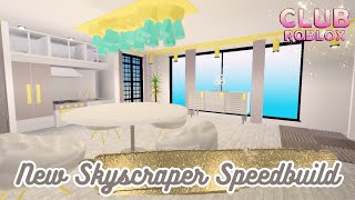 NEW Skyscraper Update  Aesthetic Apartment Speedbuild Club Roblox amp Free Decal Codes [upl. by Angell]