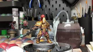 How to paint Adeptus Custodes  Plastic to Tabletop in 2 hours [upl. by Assener]