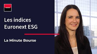 La Minute Bourse Les indices Euronext ESG [upl. by Aubine630]