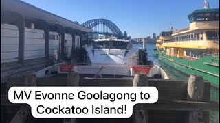 MV Evonne Goolagong Ferry Ride to Cockatoo Island  Ferry Vlog 18 [upl. by Casteel]