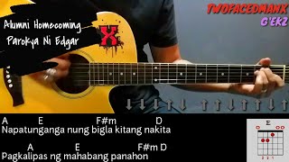 Alumni Homecoming  Parokya Ni Edgar Guitar Cover With Lyrics amp Chords [upl. by Lirva200]