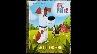 The Secret Life of Pets 2 Max on the Farm Read Aloud  Read Along Story [upl. by Llednar]