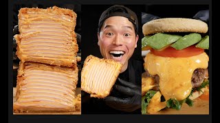 Best of Cheese Foods 🧀  MUKBANG  COOKING  ASMR 8 [upl. by Leirraj]