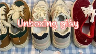 shopee6 unboxing giày📦 [upl. by Ivatts]