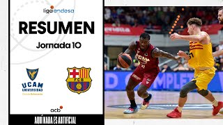 UCAM Murcia  Barça 8273 RESUMEN  Liga Endesa 202324 [upl. by Ocicnarf313]