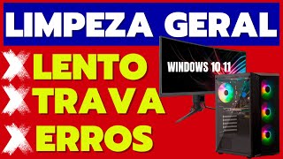 COMPUTADOR LENTO DEVAGAR OU QUASE PARANDO FAÇA UMA LIMPEZA GERAL NO SEU WINDOWS 10 [upl. by Nospmis]