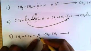 mechanism ethanol to ethoxyethane [upl. by Atnuahc]