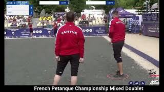 French Petanque Championship Mixed Doublet 2024 BONETTO MICKAEL vs SARTHE [upl. by Chavez]