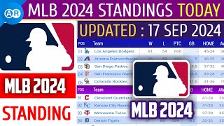 MLB Standings 2024 STANDINGS  UPDATE 1792024  Major League Baseball 2024 Standings [upl. by Ahsinan491]