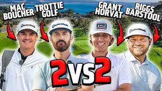 Grant Horvat Riggs Barstool vs Mac Boucher  Trottie Golf  2 vs 2 BEST BALL [upl. by Perr723]