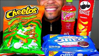 ASMR EATING JUNK FOOD MUKBANG JERRY INTENSE CRUNCHY FOOD SOUNDS NO TALKING [upl. by Ymerej]