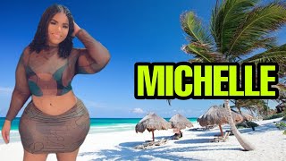 MICHELLE  Insta Black Queen  Miss African Curvy  Plus Size Model [upl. by Anauqes]