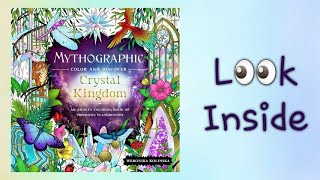 Mythographic Crystal Kingdom Coloring Book Flipthrough Weronika Kolinska [upl. by Monika456]