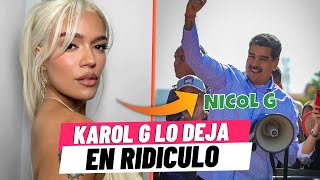 Karol G deja en ridiculo al presidente Nicolas Maduro [upl. by Kaleena668]