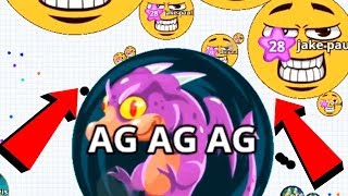 Agario How to play Like A BOSS Agario Solo Mobile Gameplay [upl. by Ynattir889]