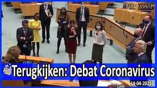 Terugkijken Debat over de ontwikkelingen rondom het coronavirus  Tweede Kamer plenaire zaal [upl. by Atinot]