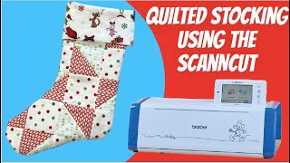 Quilted Stocking with the ScanNCut Christmas in July  AllBrands After Hours [upl. by Kcirddehs]