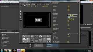 Adobe Premiere CS6  How to Create Text Titles Tutorial [upl. by Aninnaig]