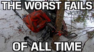 The Worst Snowmobile Fails Of All Time  Wrecks Broken Bones amp Stucks EPIC Compilation [upl. by Orteip]