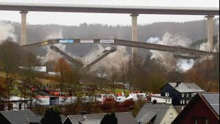 Video zeigt Rekord Sprengung der A45Talbrücke im Siegerland NRW  Spektakuläre Brückensprengung 🌉 [upl. by Sidoma888]