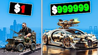 1 to 1000000 ARMY Car in GTA 5 [upl. by Drain]