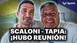 ¡SE REUNIERON SCALONI Y TAPIA 🔥 EL FUTURO DE LA SELECCIÓN ARGENTINA AMISTOSOS COPA AMÉRICA Y  ⚽ [upl. by Susann]