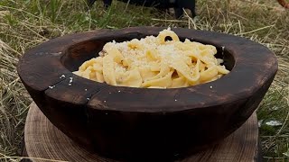 Karbonara karbonara cooking asmr outdooreating eating campingfood food kitchen [upl. by Oster]