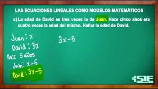 Ecuaciones Lineales Como Modelos Matemáticos [upl. by Allecnirp192]