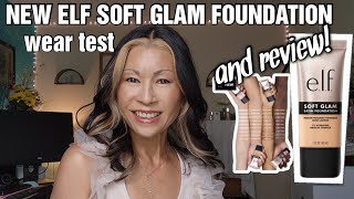 Foundation Review Elf Soft Glam Satin Foundation amp Jelly Pop Dew Primer on Mature Skin  Wear Test [upl. by Shandy]