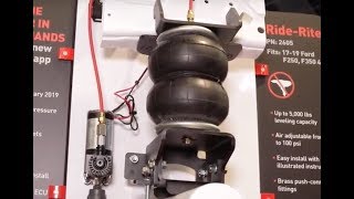 SEMA 2018 Firestones Ford FSeries Airbag Systems [upl. by Mccreary946]