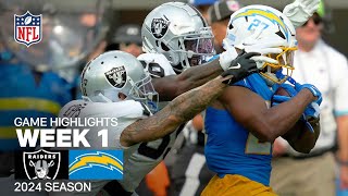 Las Vegas Raiders vs Los Angeles Chargers Game Highlights  NFL 2024 Season [upl. by Nessnaj650]