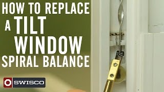 How to Replace a Tilt Window Spiral Balance [upl. by Aitital]