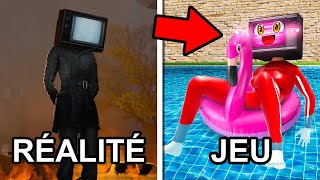 TV WOMAN  RÉALITÉ vs JEUVIDÉO  SKIBIDI TOILET SÉRIE [upl. by Agathy]