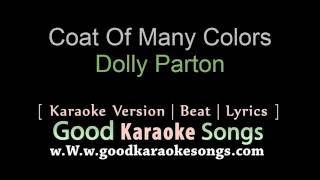 Coat Of Many Colors  dolly Parton Lyrics Karaoke  goodkaraokesongscom [upl. by Lahcym]