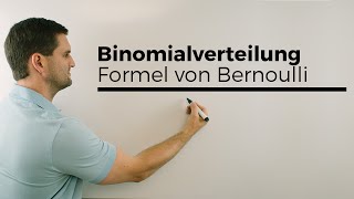 Binomialverteilung Formel von Bernoulli Stochastik  Mathe by Daniel Jung [upl. by Ardnaek318]