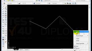 AutoCad  Λειτουργία και Διακοπή εντολών σχεδίασης [upl. by Ellinad502]