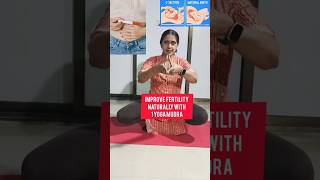 Fertility yoga to get pregnant fertility infertility shorts ytshorts viral trending [upl. by Ydnec]