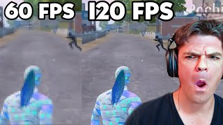 120 FPS vs Low End Devices  PUBG Mobile [upl. by Darra]