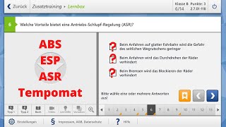 Führerschein Technik Fragen ABS  ESP  ASR [upl. by Romie]