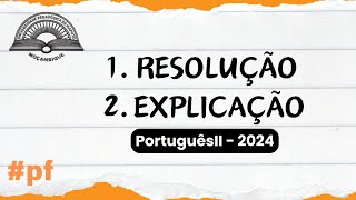 Resolução do Exame de admissão de PortuguêsII UP2024 p f [upl. by Cuthburt]