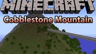 Minecraft Tutorial How to Quickly Create a Cobblestone Mountain [upl. by Accemahs229]