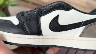 Quick unboxing air Jordan 1 low og Mocha 2024 Quality sucks except for the color way [upl. by Darrick52]