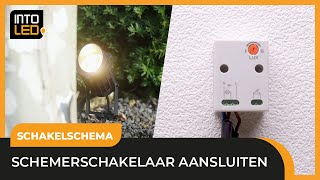 Hoe sluit je een schemerschakelaar aan op je tuinverlichting  INTOLED [upl. by Reitman800]