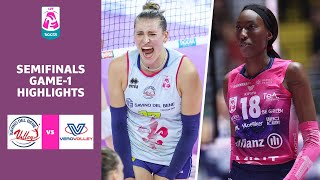 Scandicci  Milano  Highlights  Semifinals Match 1  Lega Volley Femminile 202324 [upl. by Scoles499]