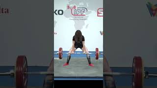 World SubJunior Record Deadlift with 2055kg amp Total with 493kg by Zuzanna Mazur POL in 76kg class [upl. by Arlana942]