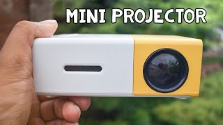 portable mini projector unboxing and riview [upl. by Cynarra]