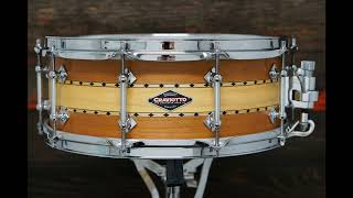 SOLD  Craviotto 55x14quot Hybrid Shell Snare Drum  MahoganyPoplar [upl. by Wald908]