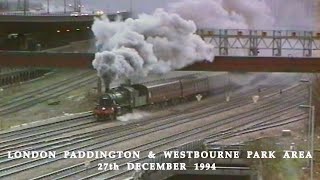 BR in the 1990s London Paddington amp Westbourne Park Area on 27th December 1994 [upl. by Salaidh737]