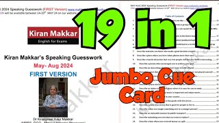 MAY TO AUGUST CUE CARDS 2024  MAKKAR MAY TO AUGUST CUE CARDS 2024  IELTS SPEAKING EXAM 2024 ielts [upl. by Sunny]