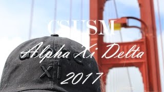 CSUSM Alpha Xi Delta Recruitment 2017 [upl. by Annaigroeg]